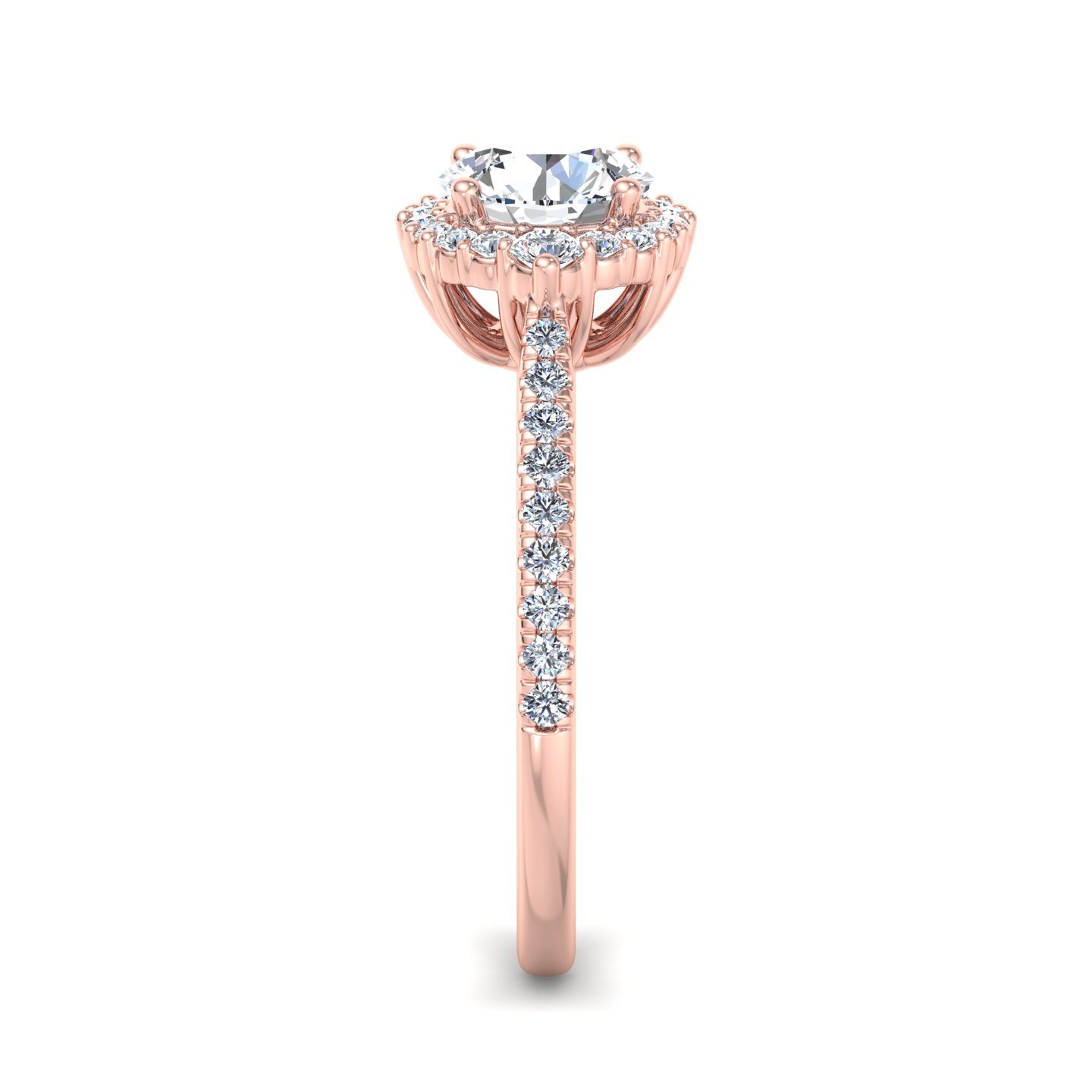 Hannah Diamond Halo Engagement Ring